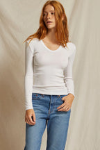 Robyn Rib Long Sleeve U-Neck