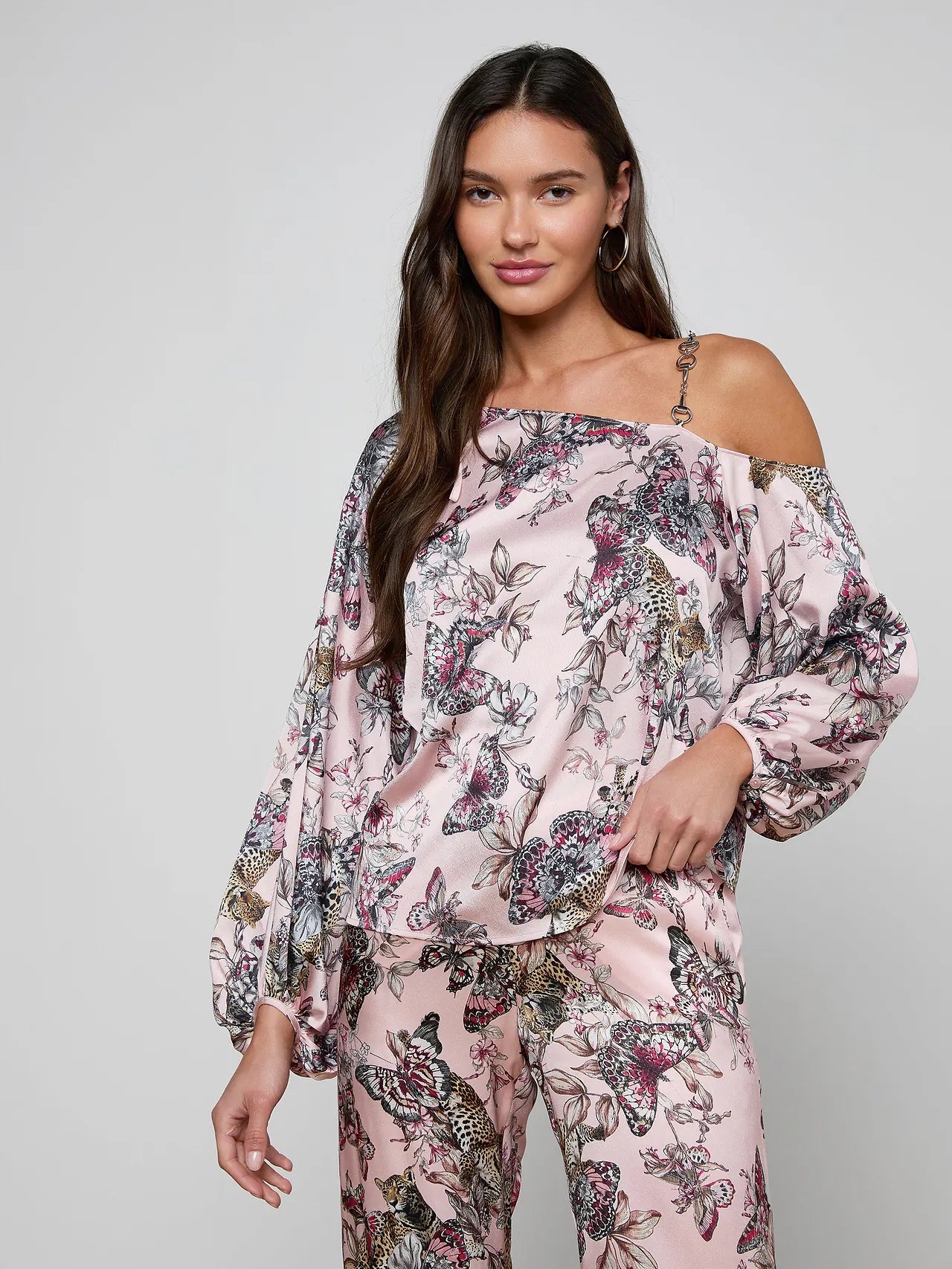 Asami Chain One Shoulder Blouse