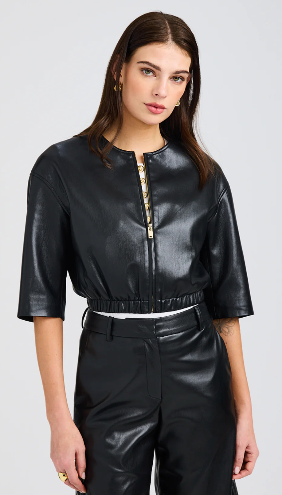 Brando Vegan Leather Bomber