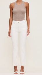 Bridget Boot Crop Eggshell Pintuck