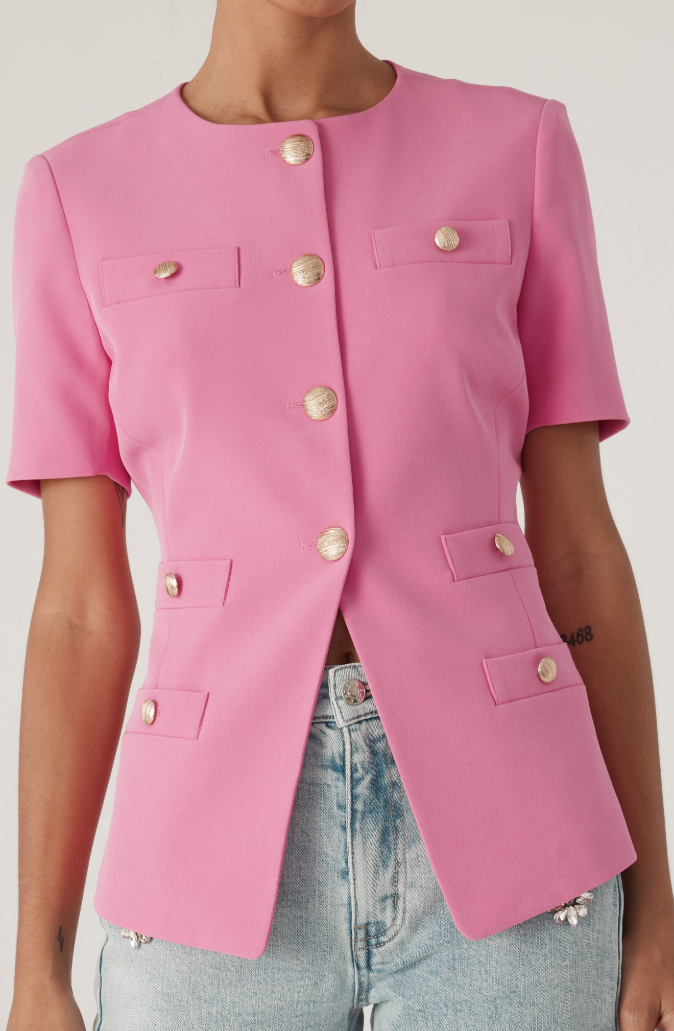 Reyes Crepe Jacket