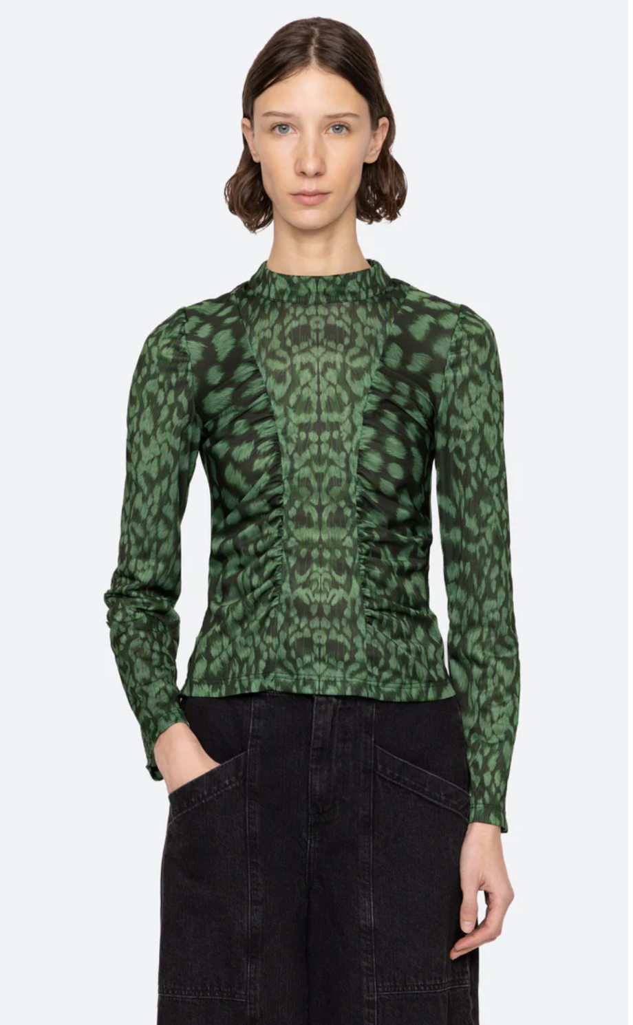 Claude Print Turtleneck
