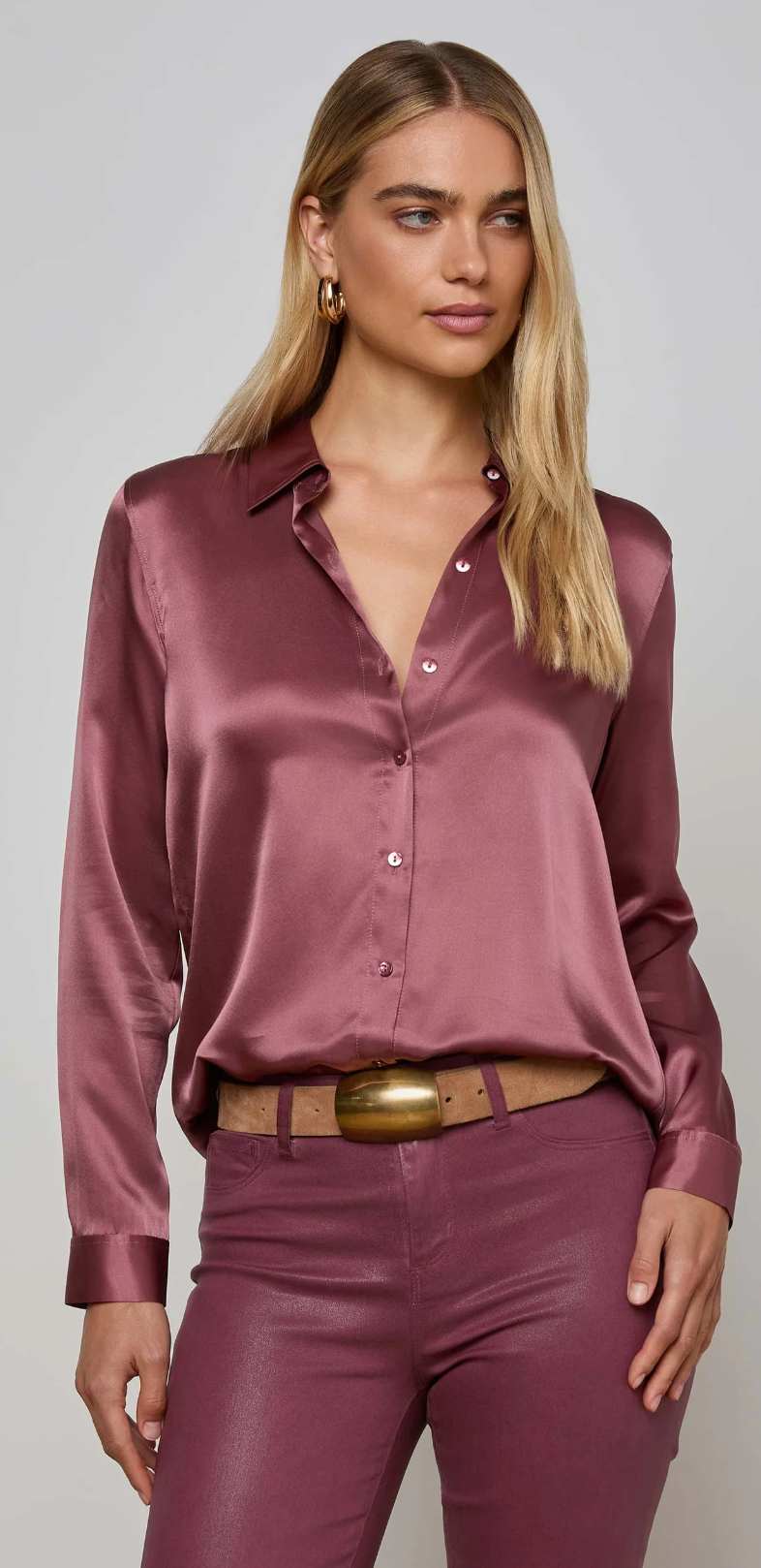 Tyler Blouse Dark Mauve
