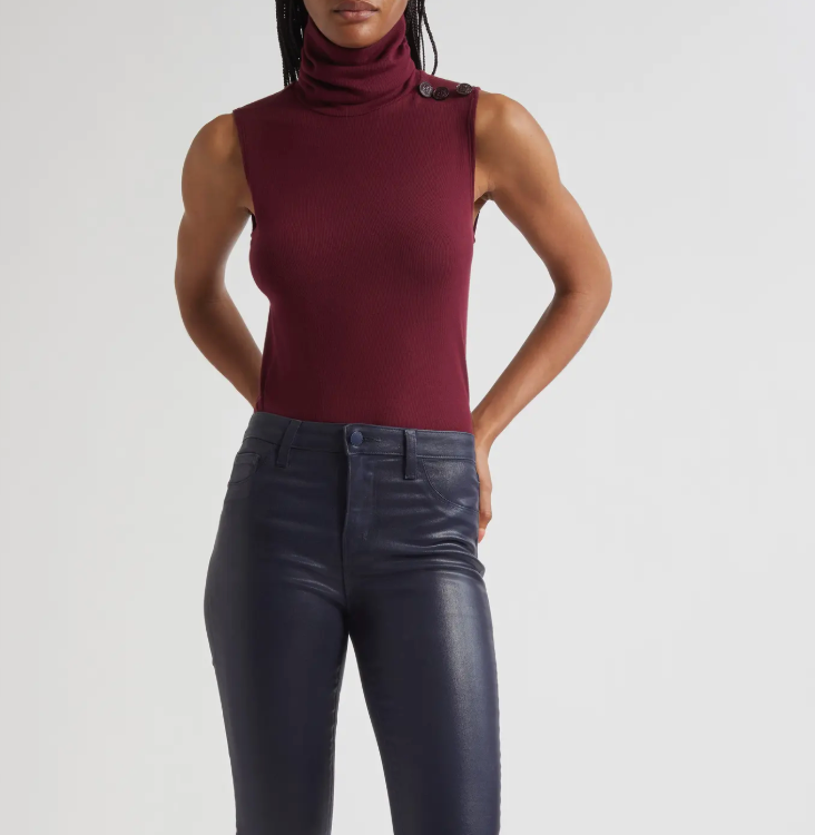 Ceci Turtleneck Dark Port