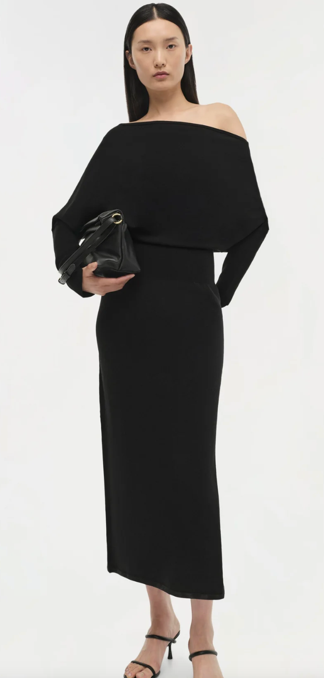 Janese Off Shoulder Midi Dress