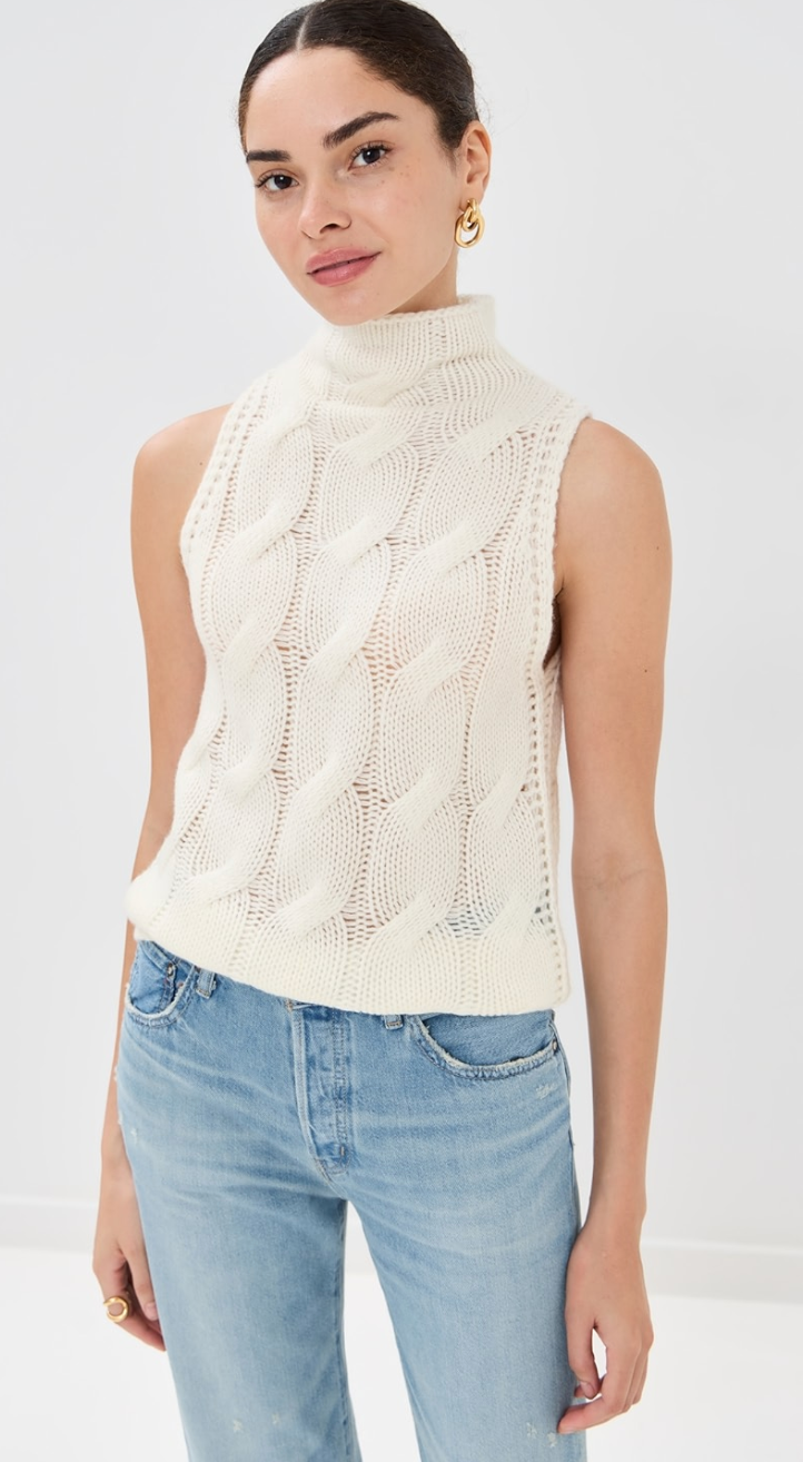 Salvia Sleeveless Turtleneck
