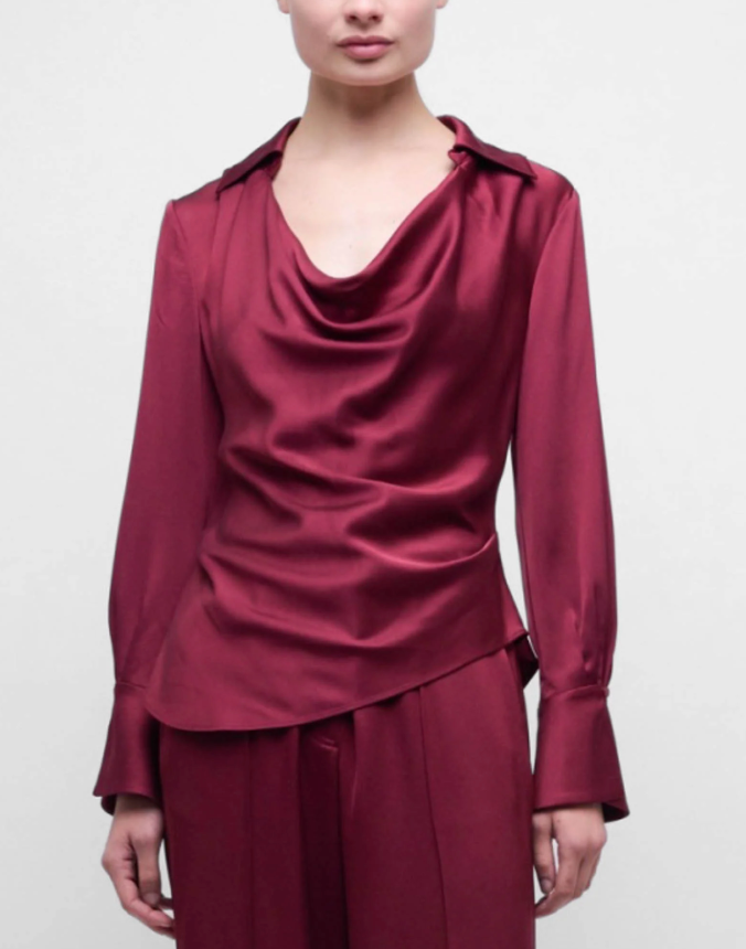 Symone L/S Cowl Neck Top