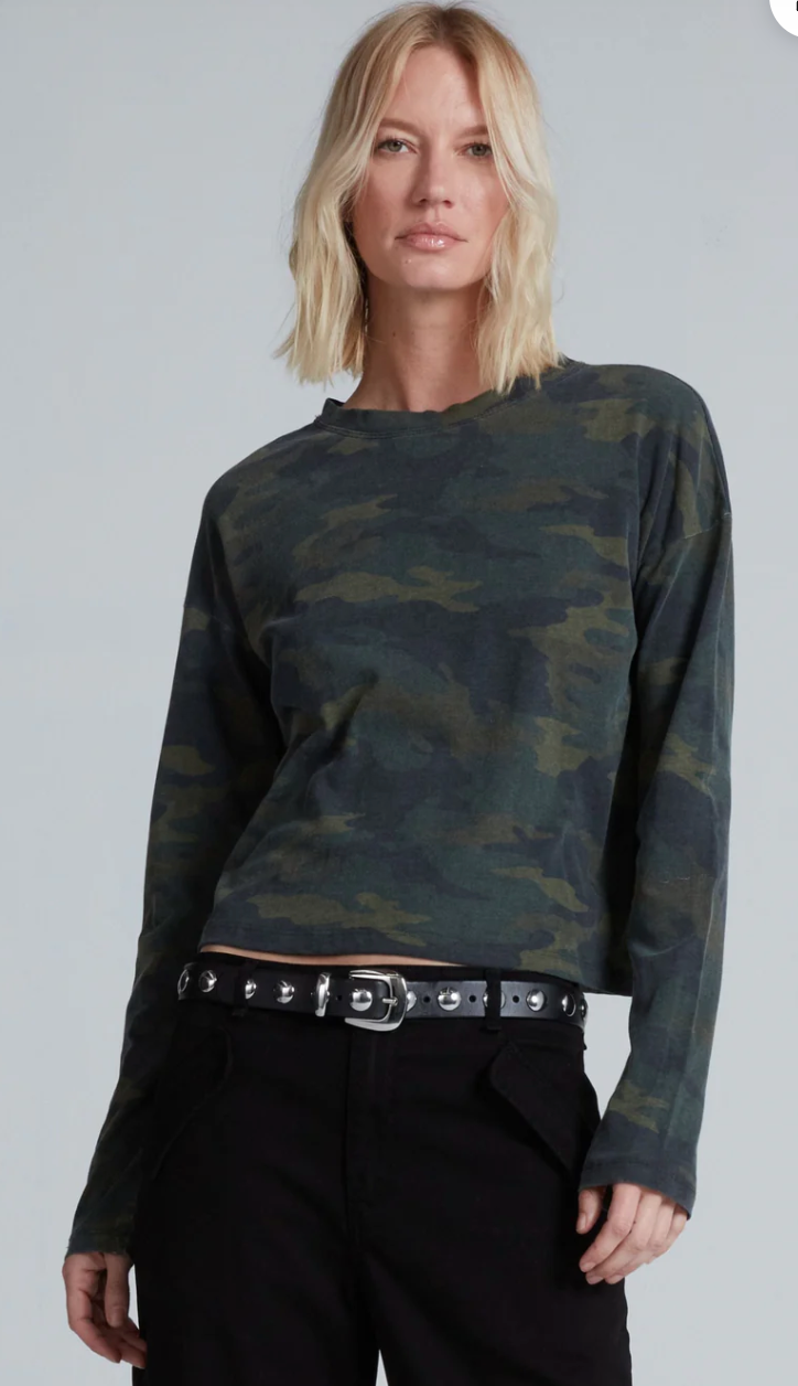 Cropped Long Sleeve Tee