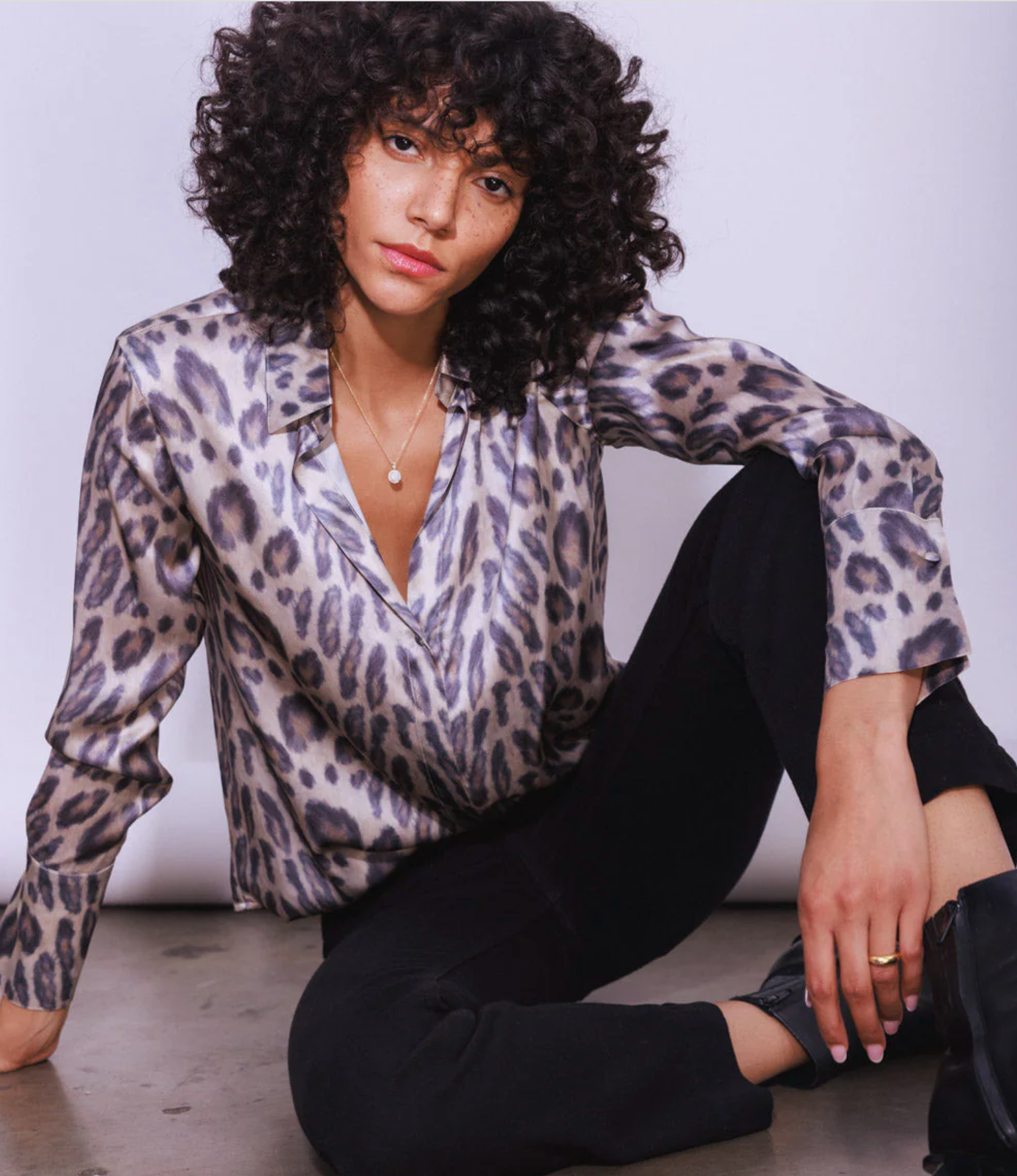 Daria French Cuff Blouse