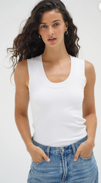 Double Layer Ribbed Scoop Tank