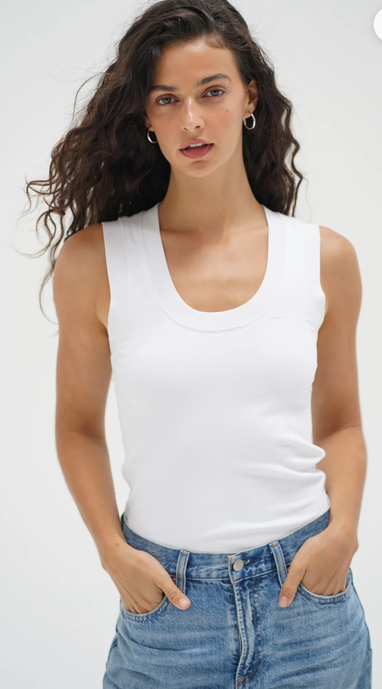 Double Layer Ribbed Scoop Tank