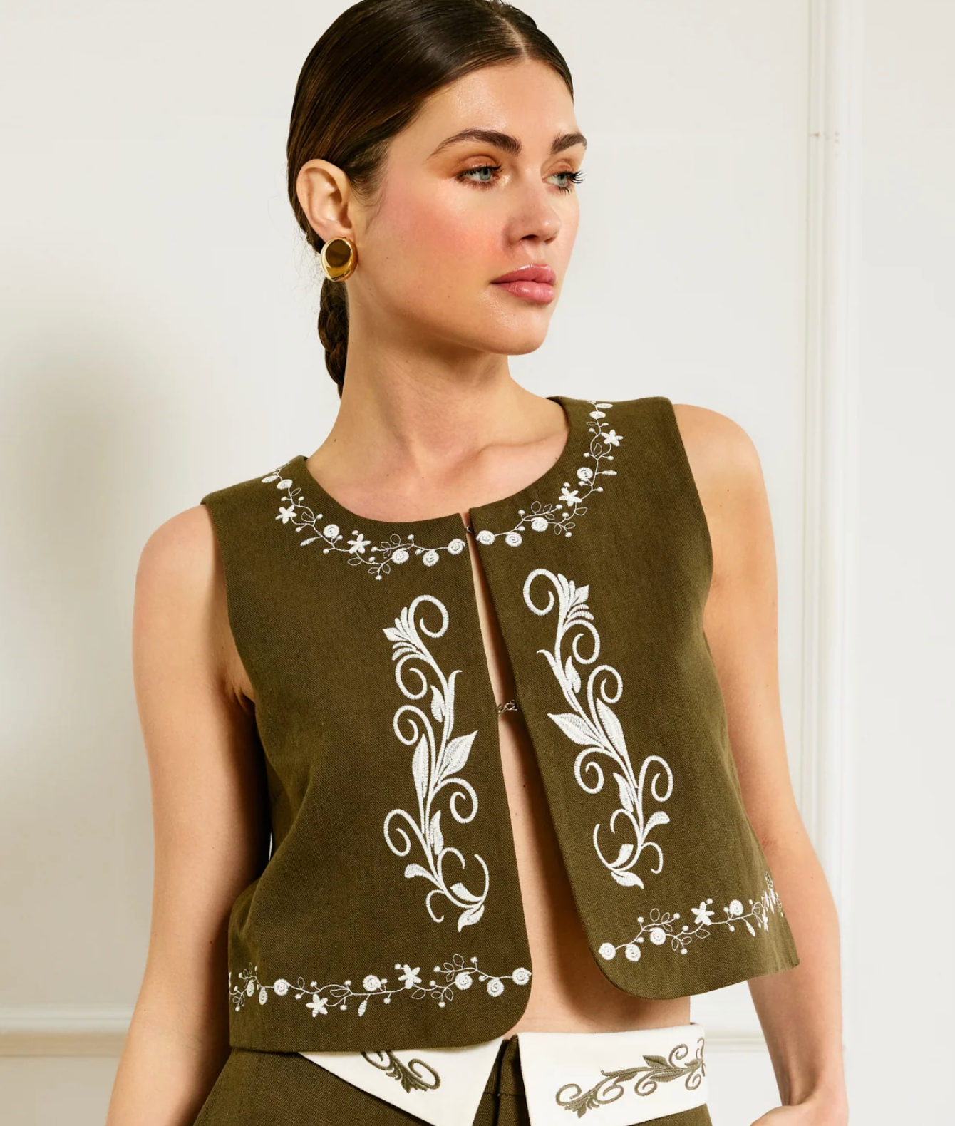 Brea Embroidered Top