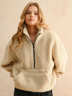 Half Zip Sherpa Pullover
