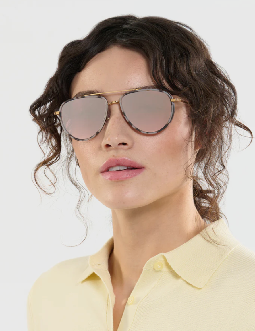 COLEMAN - 24K Matte Black + Matte Sunday Tortoise Mirrored