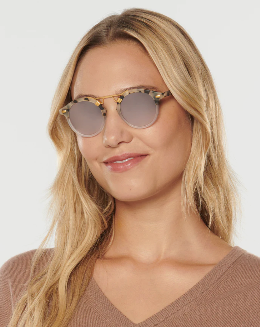 ST. LOUIS - Matte Oyster to Crystal 24K Mirror Polarized