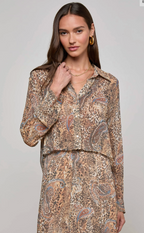 Cosette Crop Hi Low Shirt