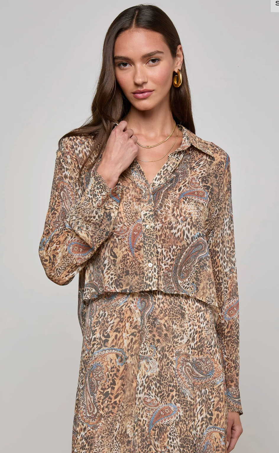 Cosette Crop Hi Low Shirt