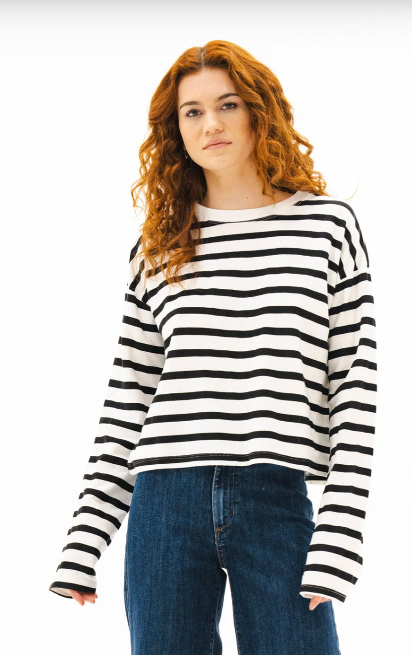 Cropped Long Sleeve Tee