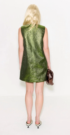 Fountain Metallic Mini Dress