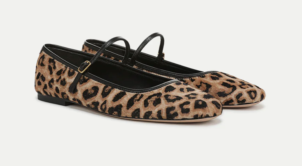Ellie Leopard Flat