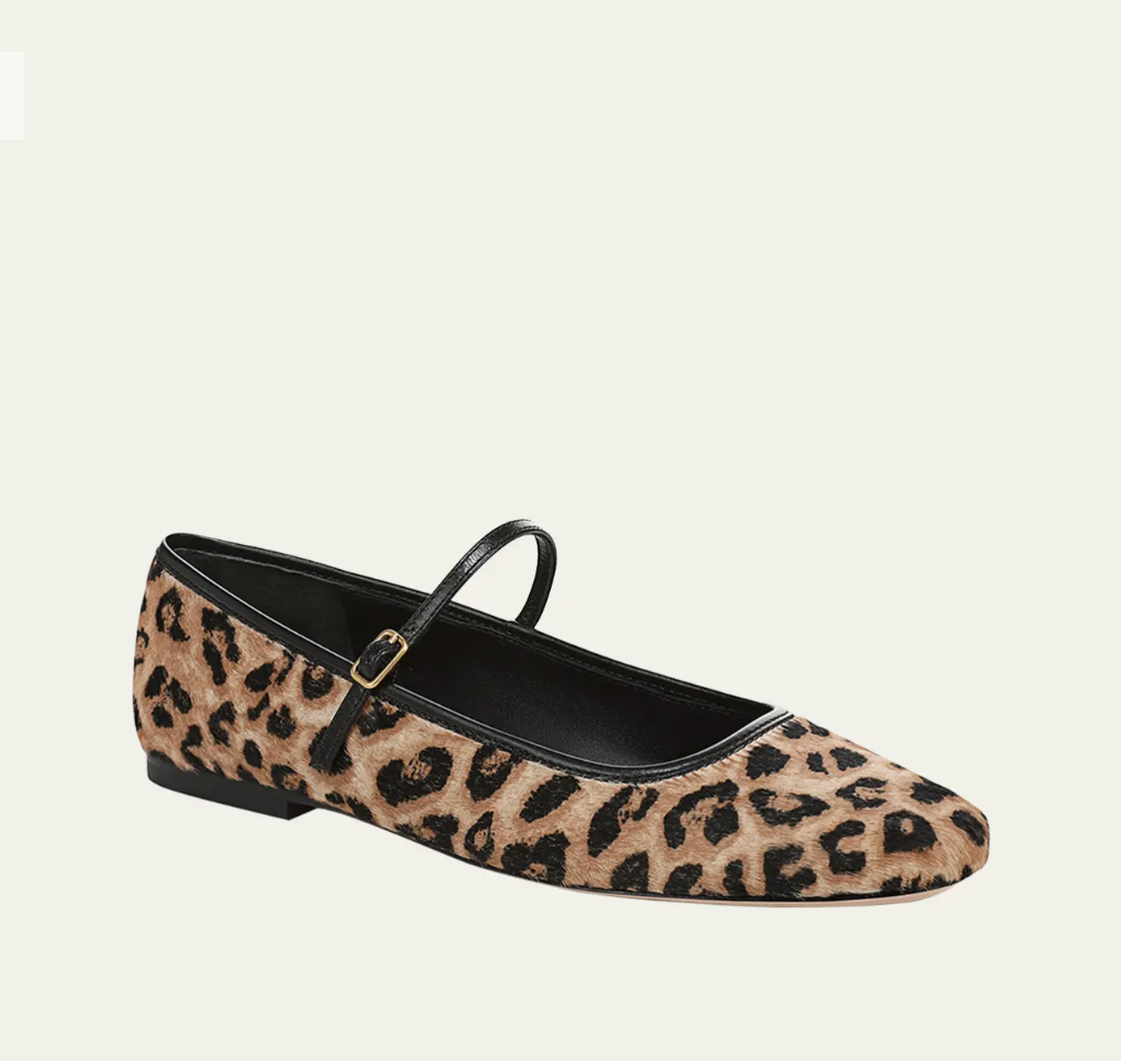 Ellie Leopard Flat