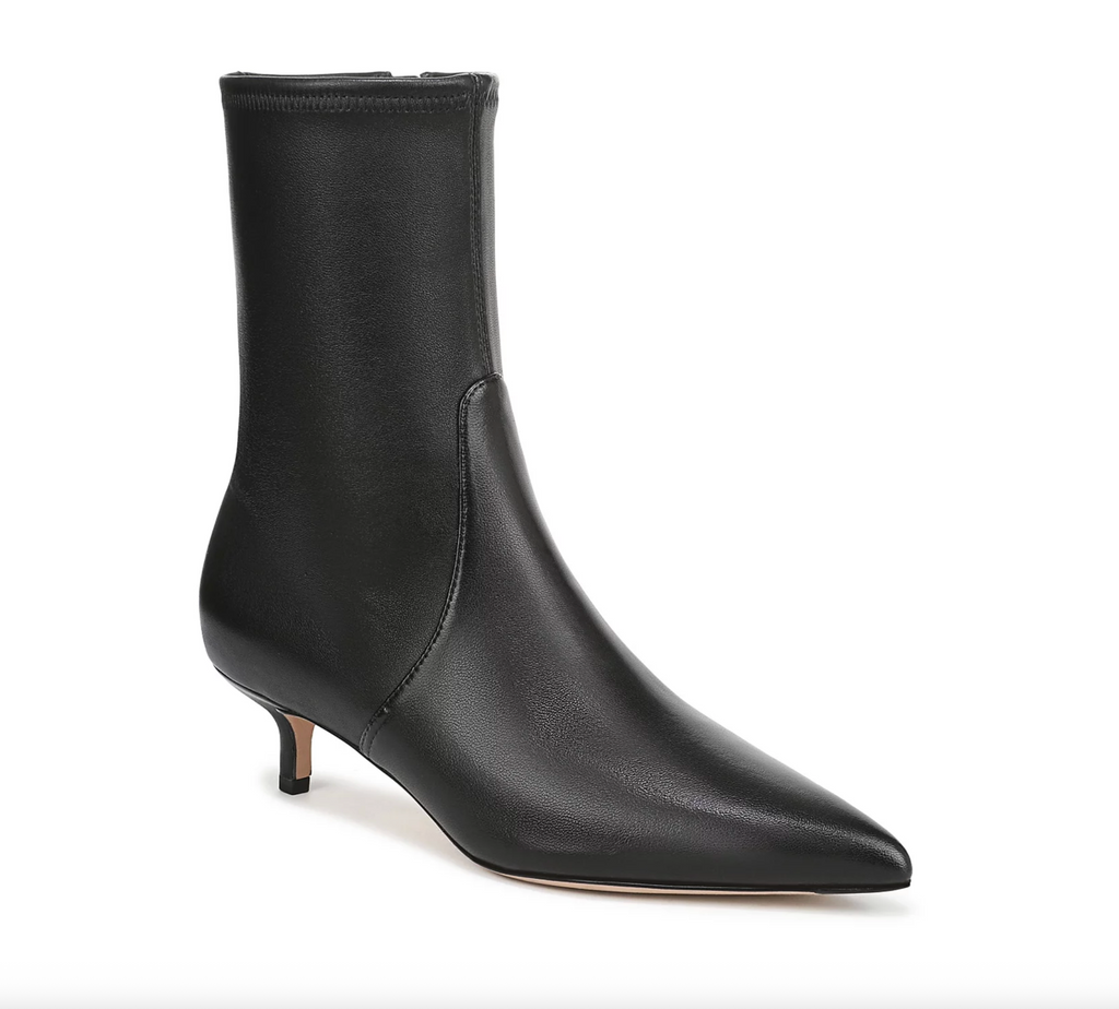 Lisa Stretch Kitten Heel Bootie