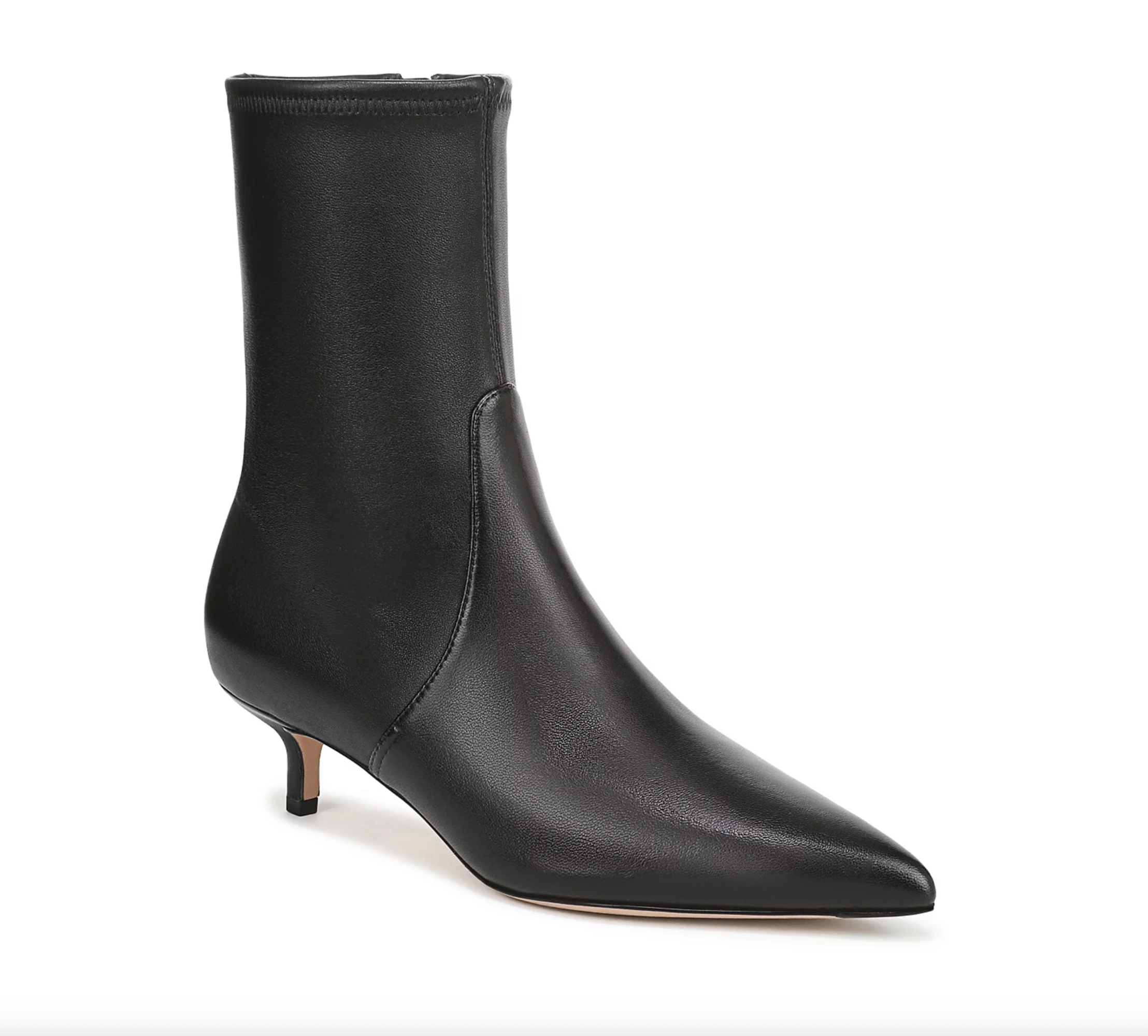 Lisa Stretch Kitten Heel Bootie