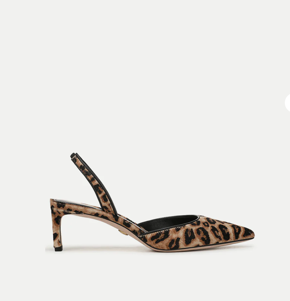 Caroline Suede Slingback Pump