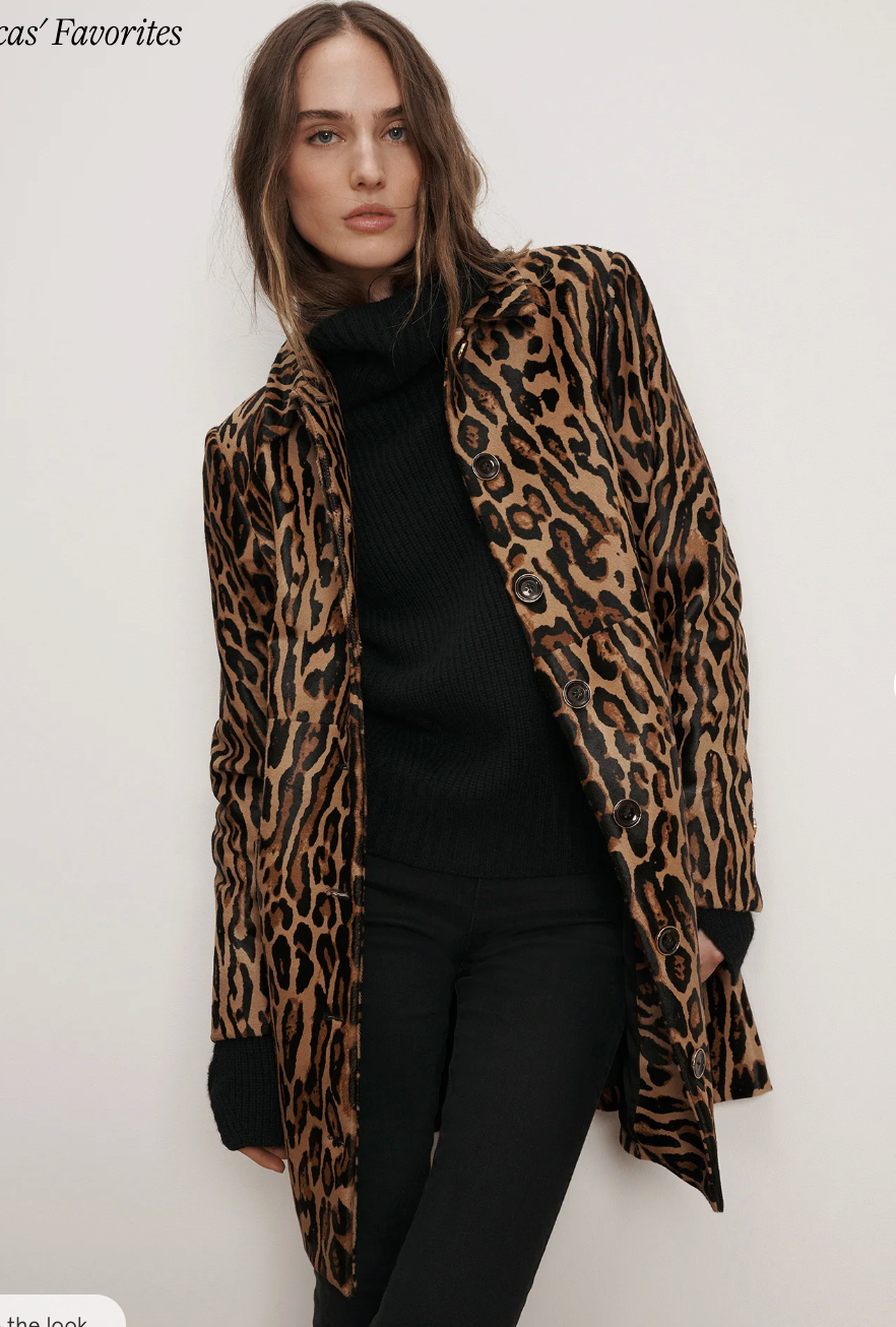 Shelly Calf Hair Dickey Coat