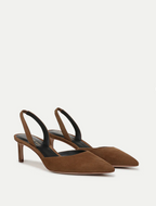 Caroline Suede Slingback Pump