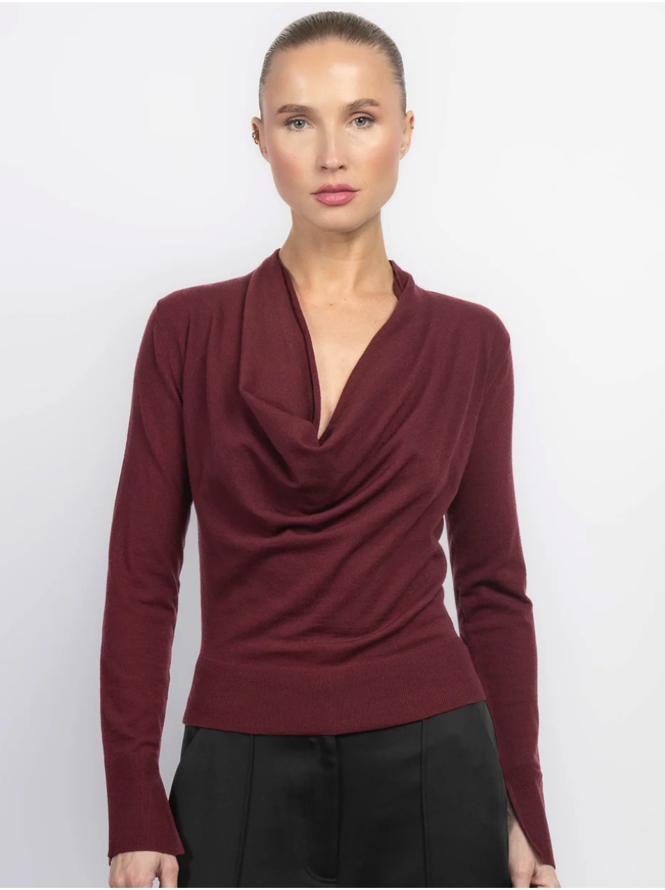 Natia Cowl Neck Top