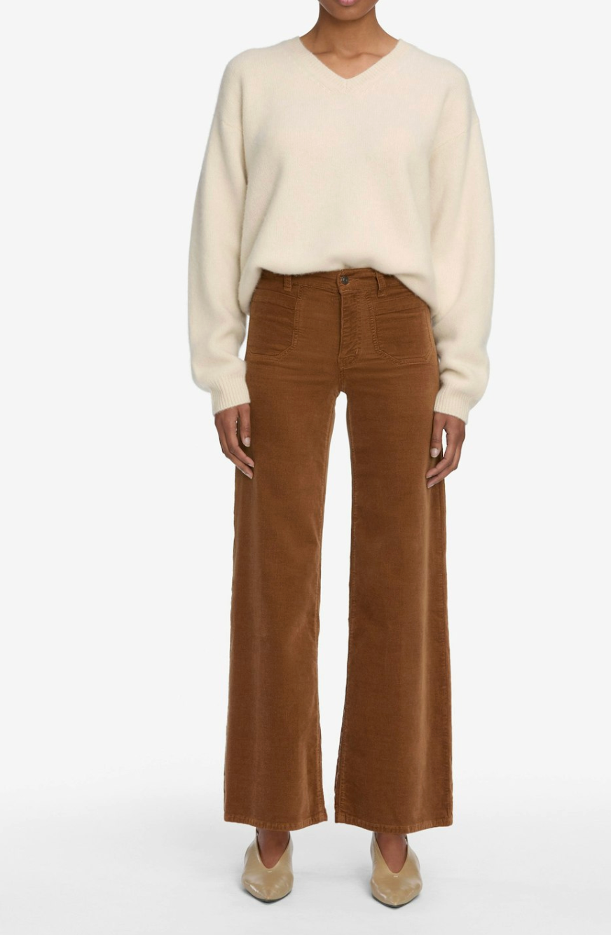 LE SLIM PALAZZO MODERNIST POCKET CORDUROY