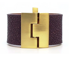 Wide Jigsaw Cuff Bracelet