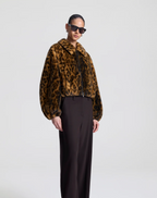 Esme Leopard Faux Fur Jacket