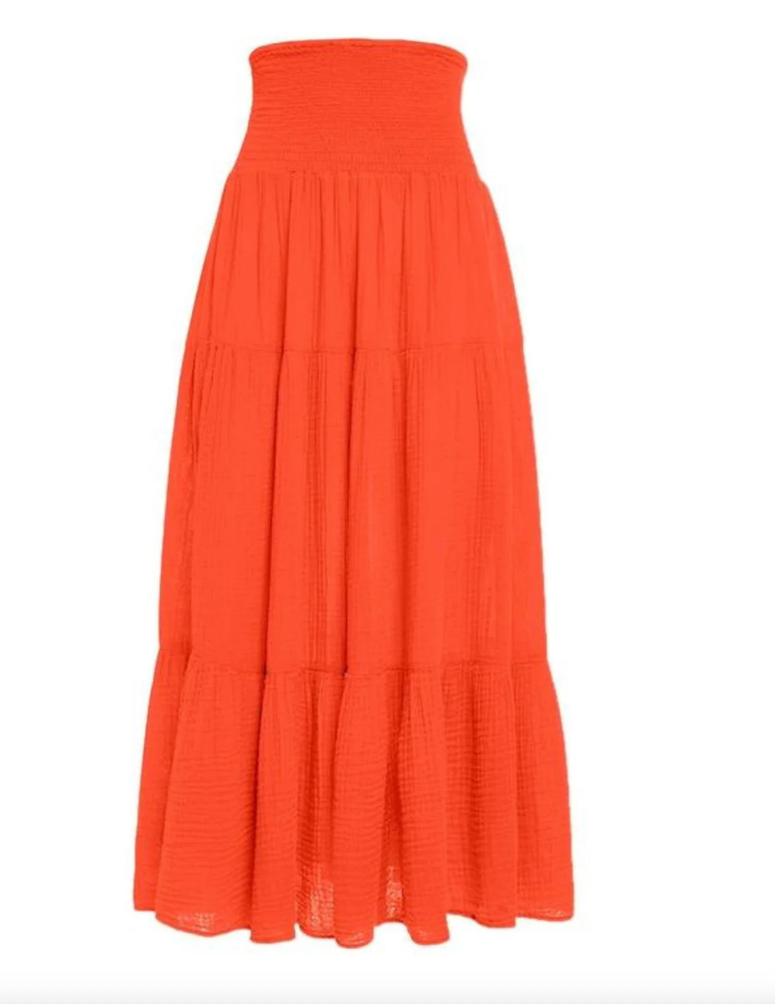 Smock Maxi Skirt Gauze