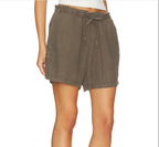 Paper Bag Waist Linen Short