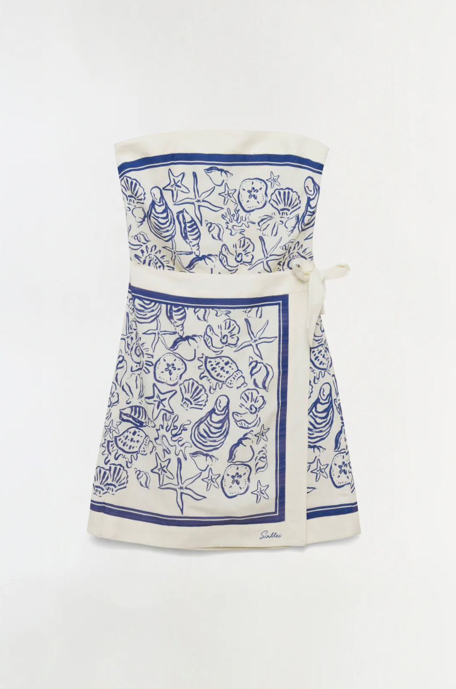 Darbi Linen Bustier Mini Dress