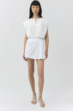 Devlin Cotton Pleated Mini Skirt