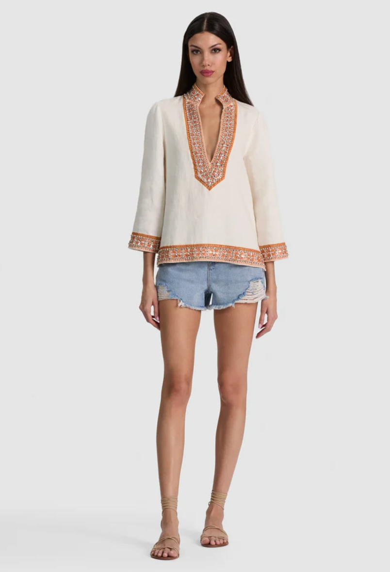 Eleonora Embellished Tunic Top