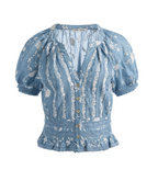 Kathryn Lace Trim Blouse