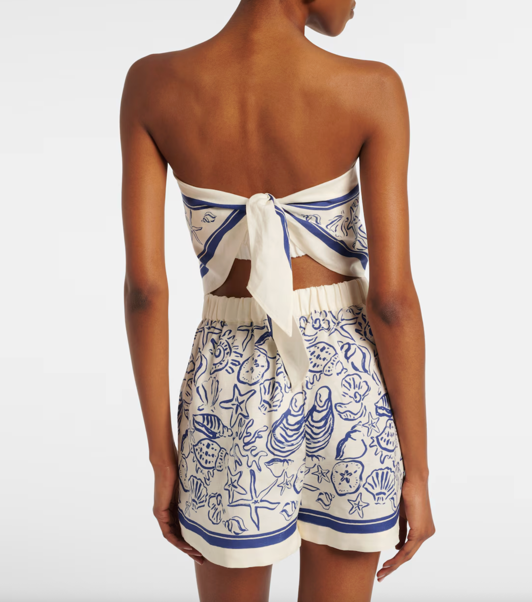 Emberton Linen Bustier Top