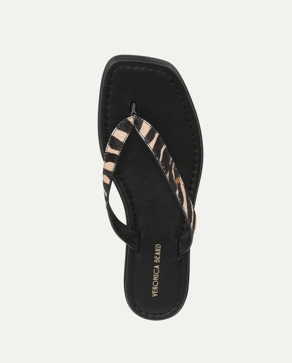 Clea Calf Hair Flip-Flop Sandal