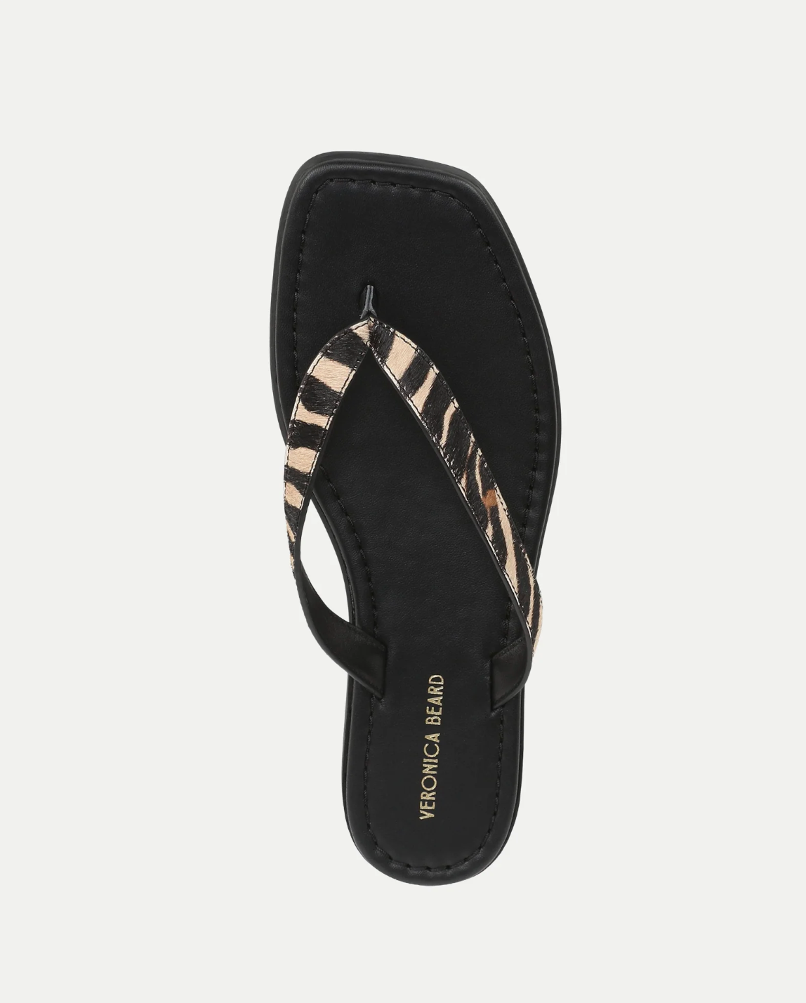 Clea Calf Hair Flip-Flop Sandal