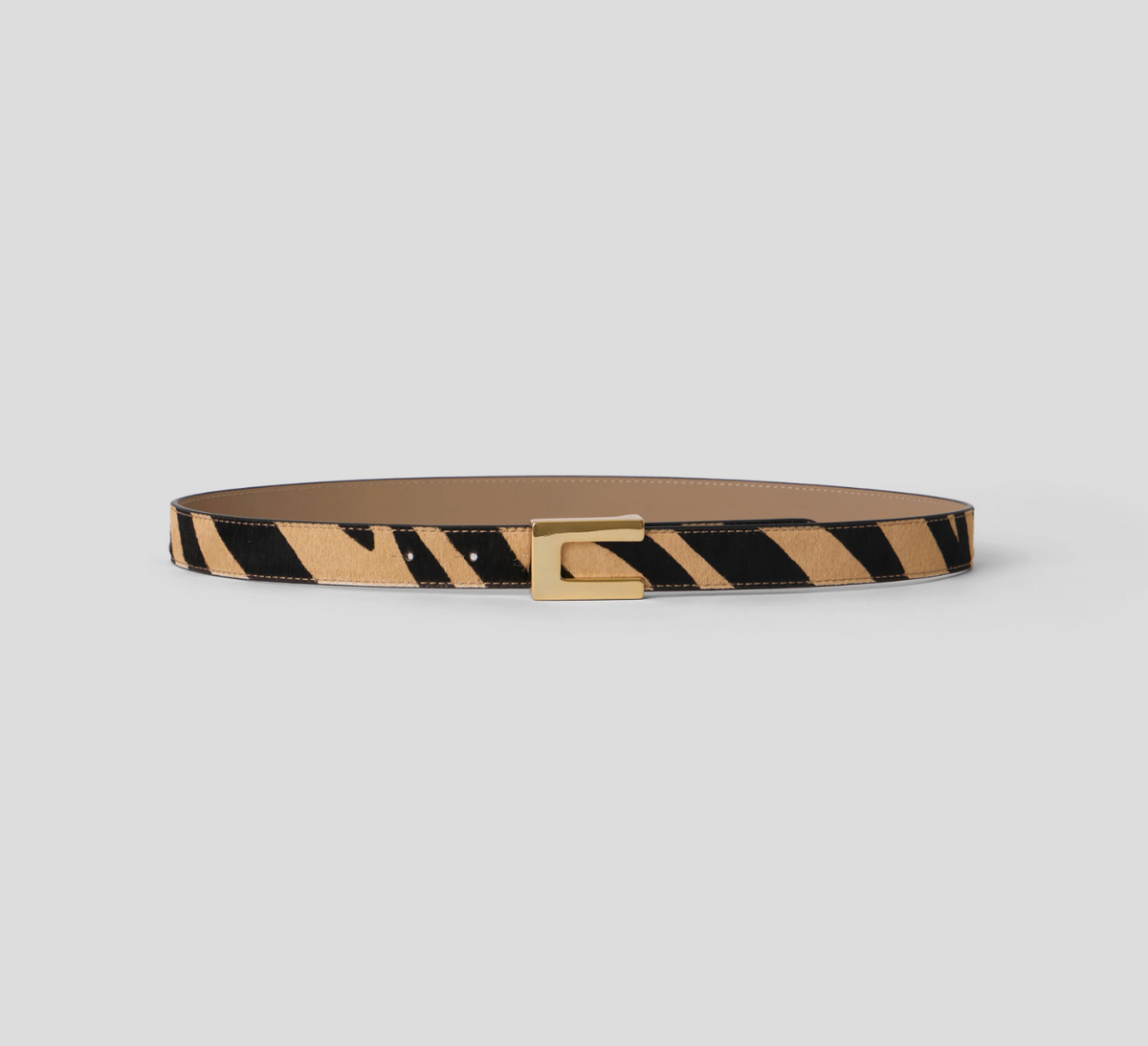 Nate Calf Hair Leather Belt