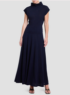 Funnel Neck Sleeveless Top