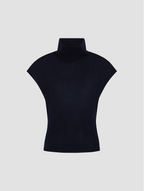 Funnel Neck Sleeveless Top