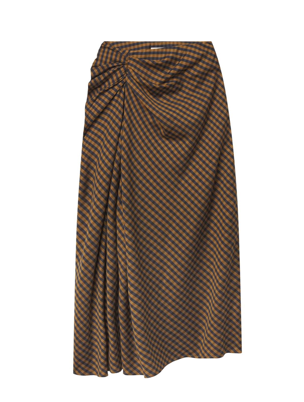 Jean Check Midi Skirt