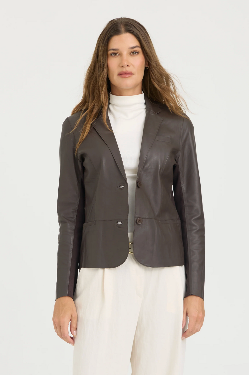 Allison Burnished Leather Jacket