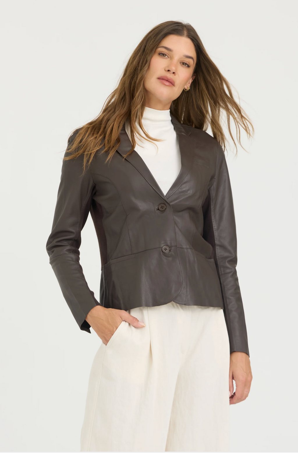Allison Burnished Leather Jacket
