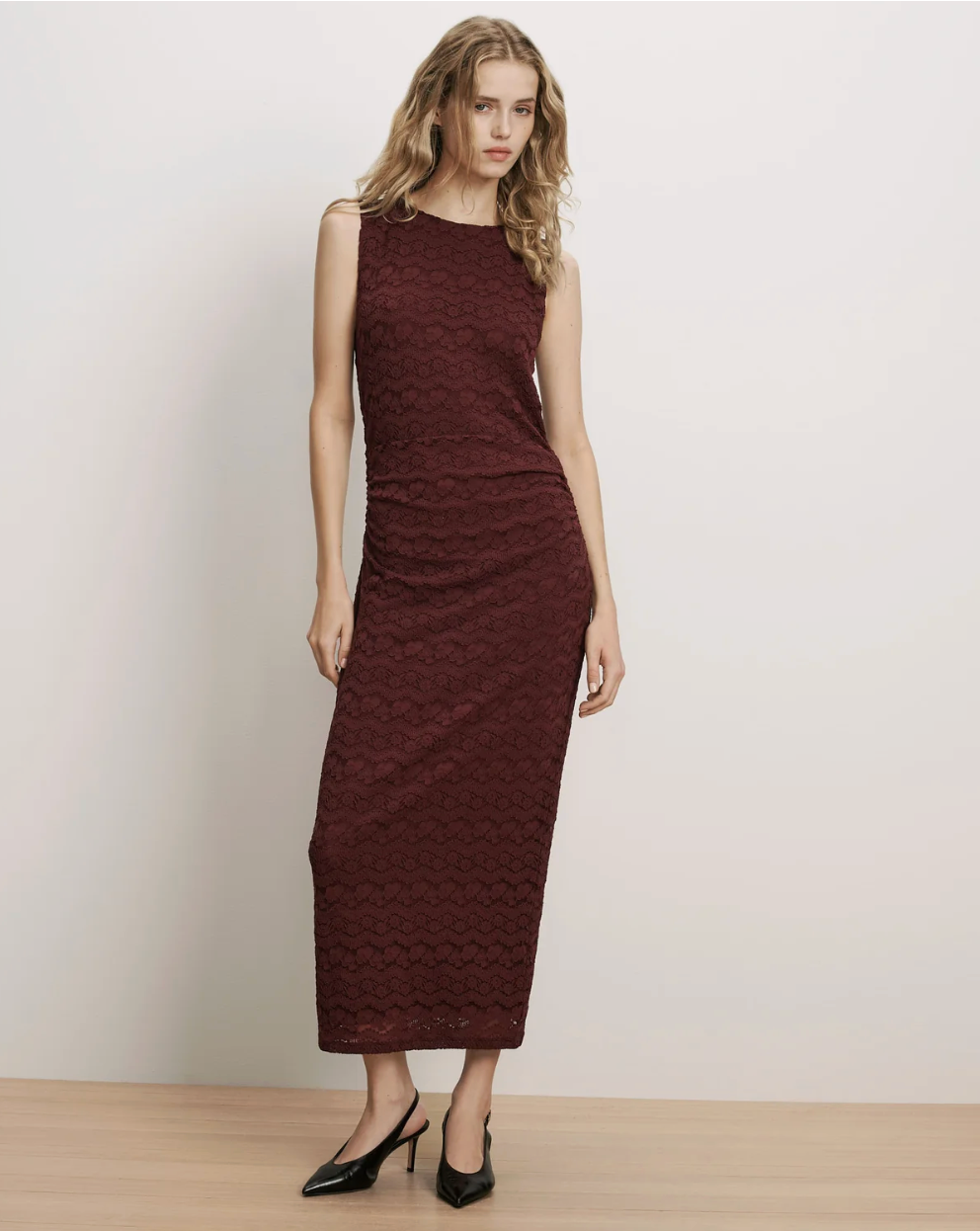 Charissa Lace Midi Dress